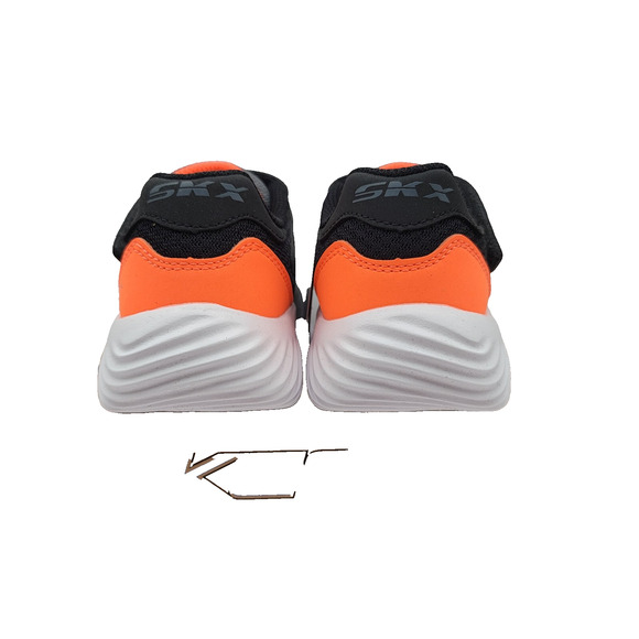 Skechers Bounder Kids Sz 11 Charcoal/Orange 403908L/CCOR NIB - Picture 5 of 12